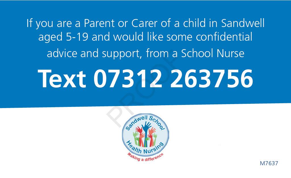Please see information relating to the School Health Nurse Chat Service.